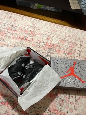 Jordan Black and Red Retro Sneakers